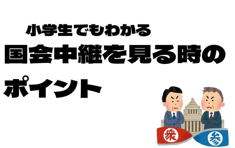 国会中継を見る時のポイント
